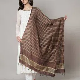 muffly Women Stripes Cotton Dupatta -picture-15