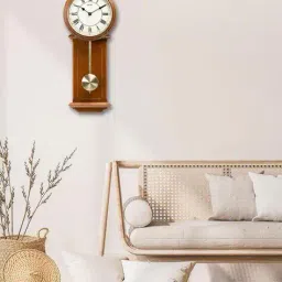 seiko Analogue Pendulum Wall Clock image 1