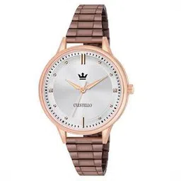 crestello Women Analogue Watch with Metallic Strap-CR-CP156-SLV-BWCH-picture-41