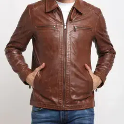 teakwood leathers Spread Collar Biker Jacket-picture-11