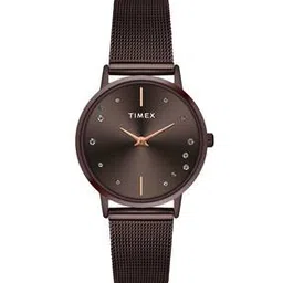 timex Women TWEL15619 Analogue Wrist Watch with Meshed Strap-picture-19
