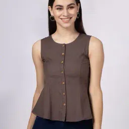 saffron threads Women Tailored Fit A-Line Top image 1