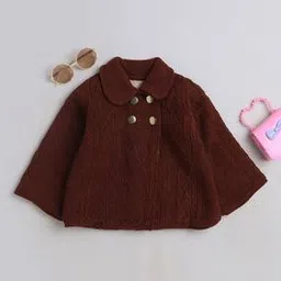yellow apple Girl Knitted Cardigan with Button Placket-picture-48