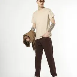 buda jeans co Men Relaxed Fit Flat-Front Trousers-picture-34