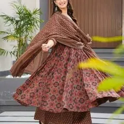 wedani Women Floral Anarkali Kurta Set-picture-19