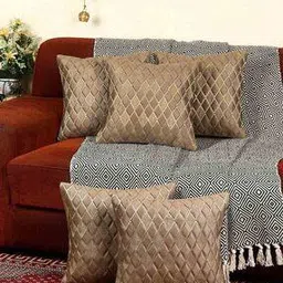 tanlooms Pack of 5 Geometric Print Square Cushion Covers-picture-35