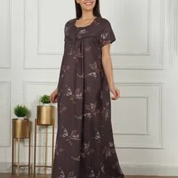 sweet dreams Women Floral Print Nightie with Insert Pocket-picture-47