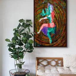 999store Shiva Parvati Wall Painting Frame 24'' x 16''-picture-34