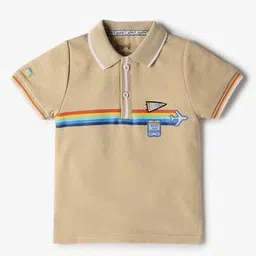 playday Boys Graphic Print Relaxed Fit Polo T-Shirt-picture-42