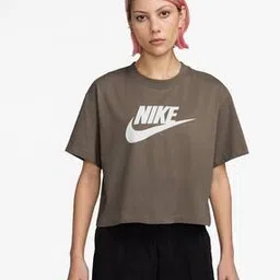nike Women Brand Print Essential Regular Fit Crew-Neck T-Shirt-picture-50