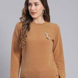 monte carlo Women Round-Neck Pullover with Embellishments-picture-30