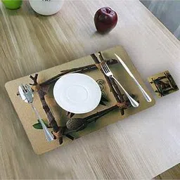 kuber industries Set of 6 Horse Design Dining Table Placemats-picture-16