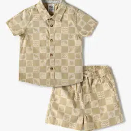 Boys All-Ove Print Shirt & Shorts Set-image-11