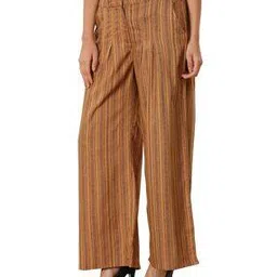 Striped Pleat-Front Pants with Insert Pockets-picture-25
