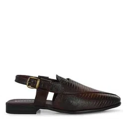 buskins Men Striped Slip-On Sandals with Buckle Closure-picture-20