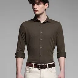 jack & jones Men Slim Fit Cotton Shirt with Spread Collar-picture-21