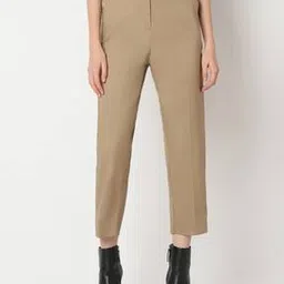 vero moda Women Straight Fit Flat Front Cigaratte Trousers-picture-30