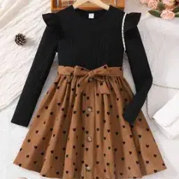 tior Girls Printed Fit & Flare Dress-picture-22