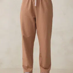 outzidr global Women Wide-Leg Track Pants with Insert Pockets image 1