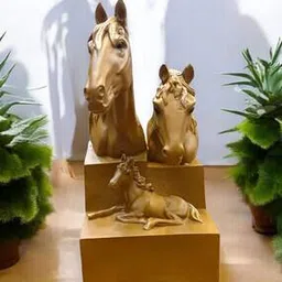 nayra handicrafts Decorative Horse Family Showpiece-picture-24