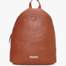 caprese Textured Backpack with External Zip Pocket-picture-30