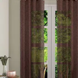 the conversion Eyelet Semi-Sheer Window Curtain-picture-47