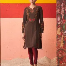 lakshita Women Embroidered Straight Kurti-picture-46