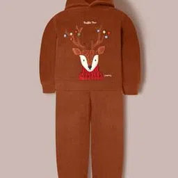 cherry crumble by nitt hyman Boys Patch-Work Hoodie with Joggers-picture-29