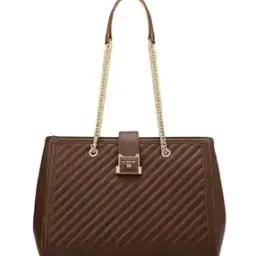 da milano Women Striped Shoulder Bag with Adjustable Chain Strap-picture-47
