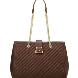 da milano Women Striped Shoulder Bag with Adjustable Chain Strap image 1