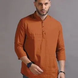 fifth u Men Regular Fit Short Kurta with Mandarin Collar-picture-30