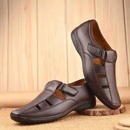 aadi Men Round-Toe Slip-On Sandals image 1