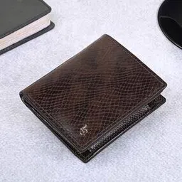 louis stitch Men Croc-Embossed Bi-Fold Wallet with Logo Applique-picture-51