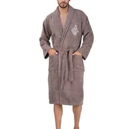 rangoli Men Bath Robe with Belt-picture-26