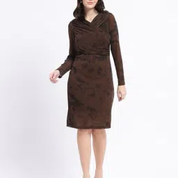 madame Women V-Neck Bodycon Dress image 1