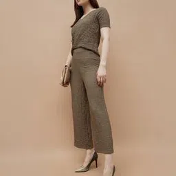 code by lifestyle Women Mid Rise Straight Fit Pants-picture-20