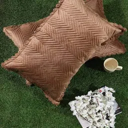 hosta homes Set of 2 Quilted Pillow Covers 28" x 18" image 1