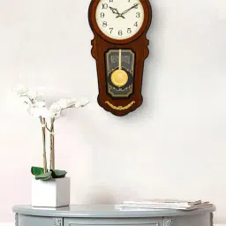 chronikle Wooden Analogue Pendulum Wall Clock image 1