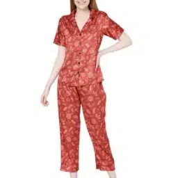 smarty pants Leaf Print Nightsuit Set-picture-26