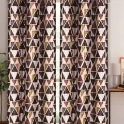 good homes Set of 2 Geometric Print Window Curtains-picture-33