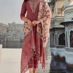 indie picks Embellished Straight Kurta Set-picture-51