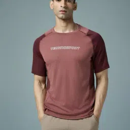 technosport Men Slim Fit Crew- Neck T-Shirt image 1