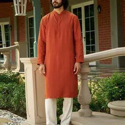 andamen Men Embroidery Regular Fit Kurta-picture-27