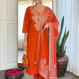 nyrika Women Embroidered Straight Kurta Set-picture-43