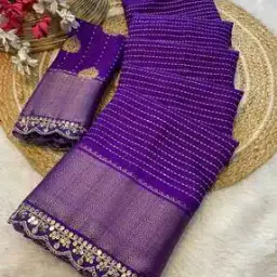 svaraa Women Embellished Saree with Scallop Border-picture-17