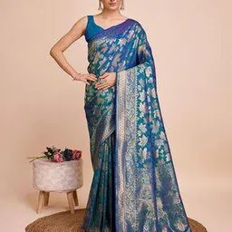 liklee Women Woven Saree with Contrast Border-picture-38