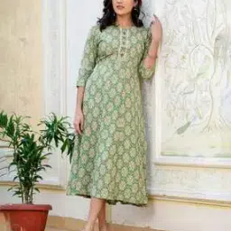 nyrika Women Ikat Print A-Line Kurta -picture-25