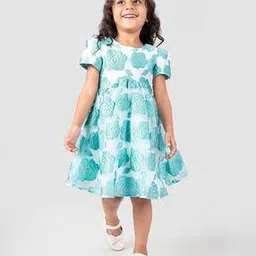 hopscotch Girls Floral Fit and Flare Dress-picture-33