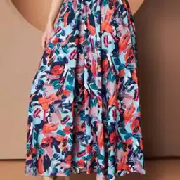 Women Printed Flared Palazzos with Elasticated Waist-image-2