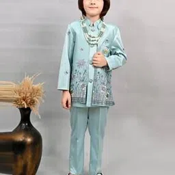 pixie n prince Boys Embroidery Sherwani Set-picture-33
